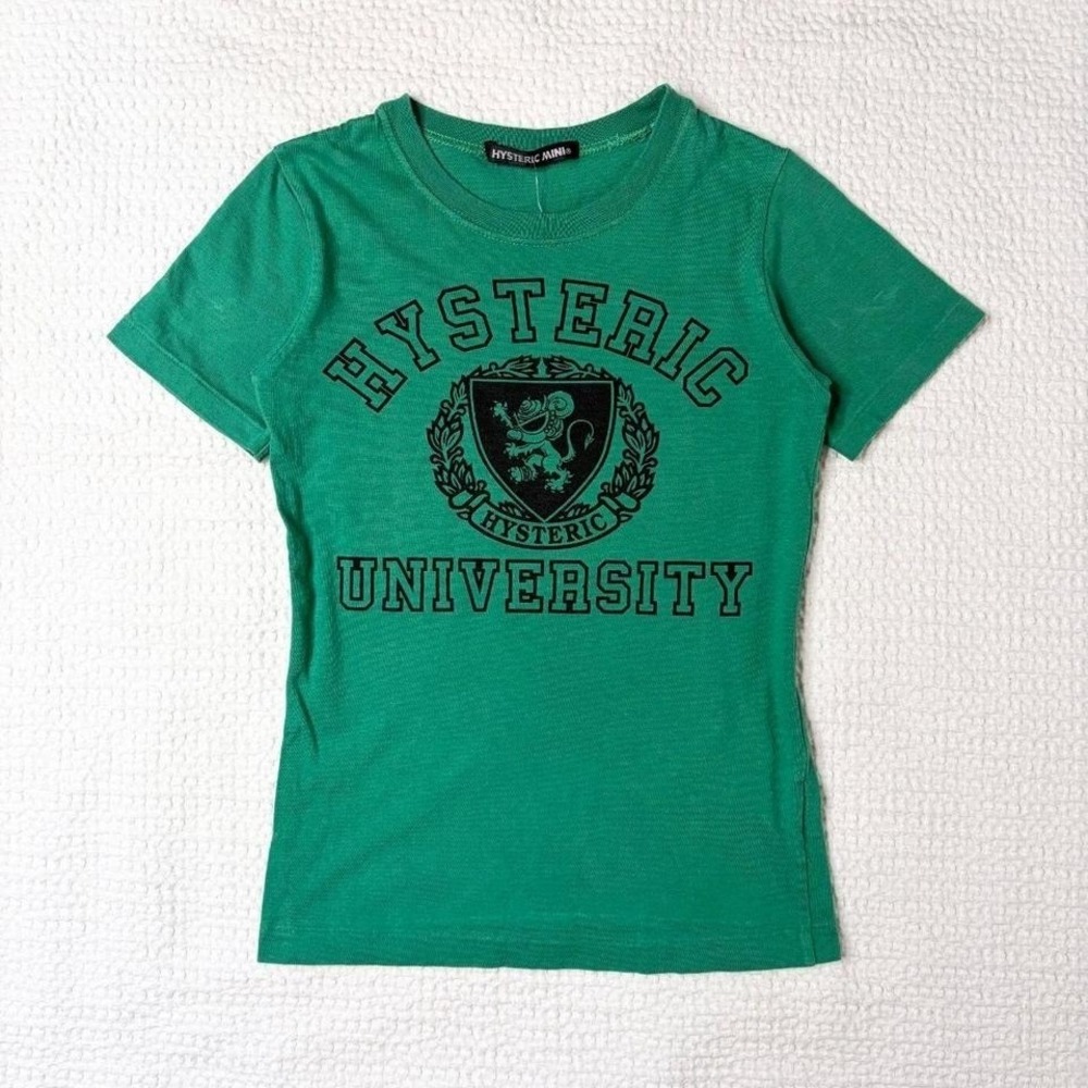 Hysteric Glamour "Hysteric University" graphic baby tee